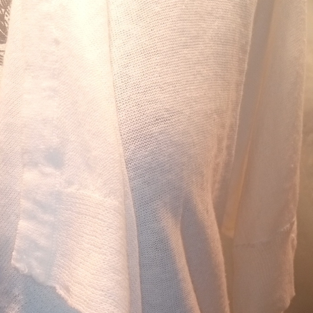 Liz Claiborne Off-White Women's Open Cardigan - Picture 3 of 6